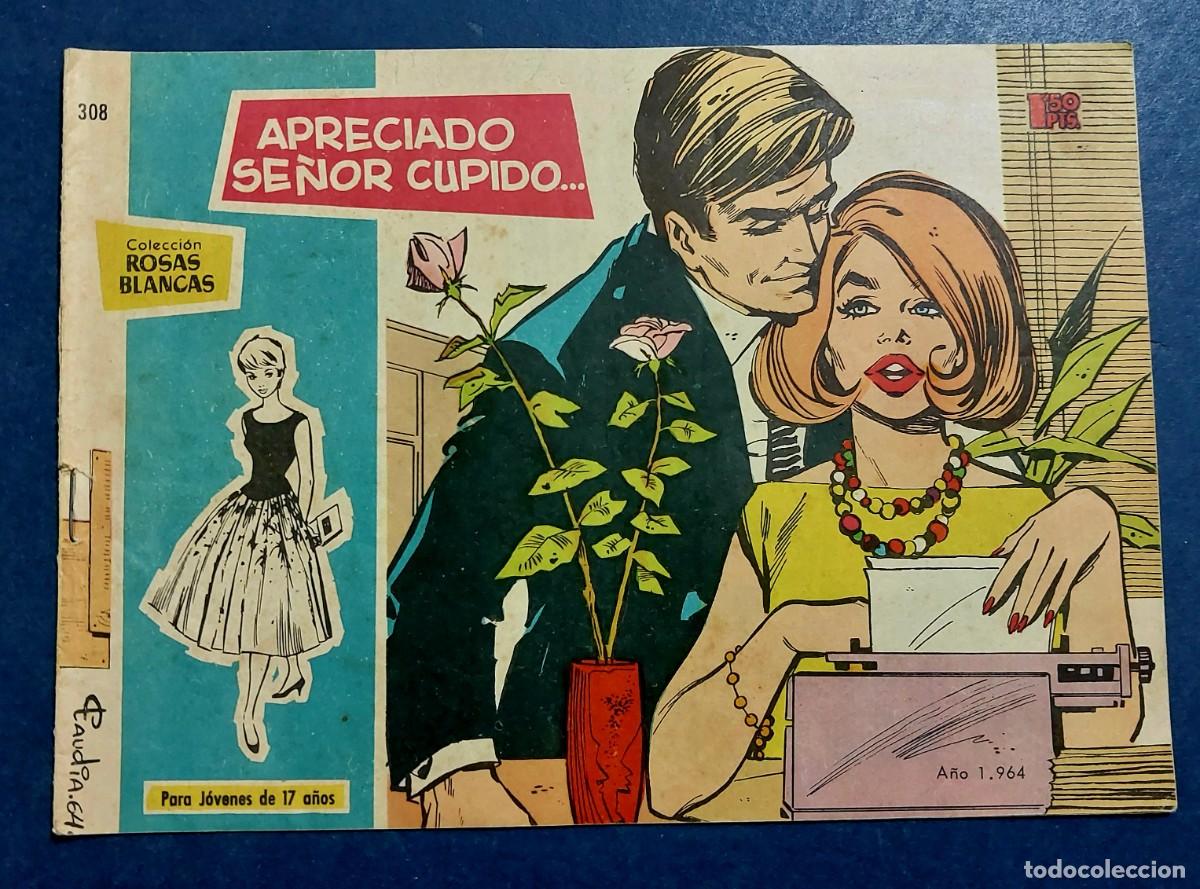 Tebeos: Colecci&oacute;n Rosas Blancas N&ordm; 308 Trasera Rod Taylor Ref C-30