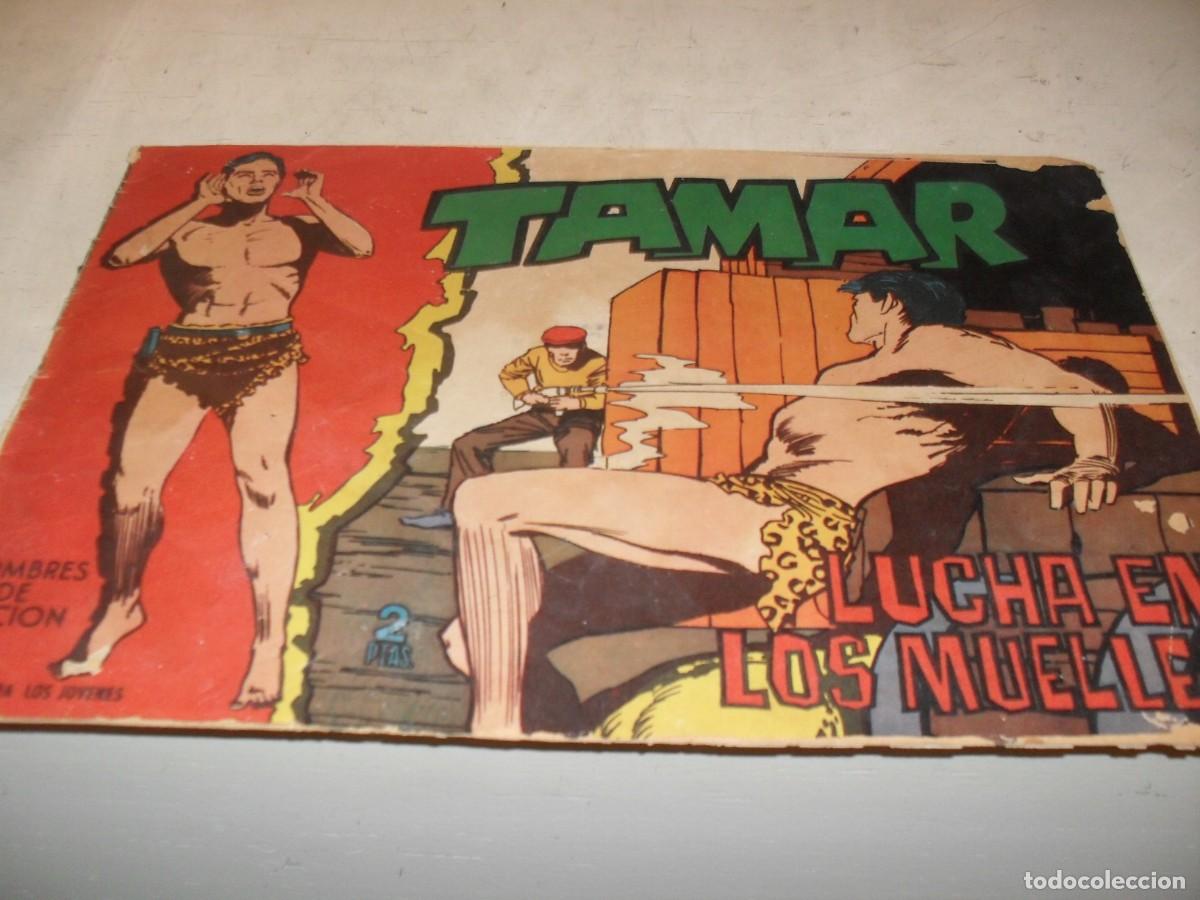 Tebeos: (ORIGINAL)TAMAR N&ordm; 182,LUCHA EN LOS MUELLES,DE 186.TORAY,1961