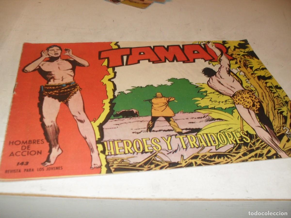 Tebeos: ORIGINAL)TAMAR N&ordm; 143,HEROES Y TRAIDORES,DE 186.TORAY,1961