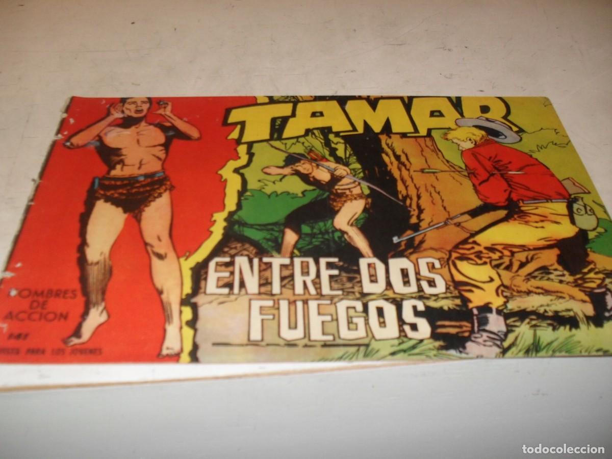 Tebeos: (ORIGINAL)TAMAR N&ordm; 141,ENTRE DOS FUEGOS,DE 186.TORAY,1961