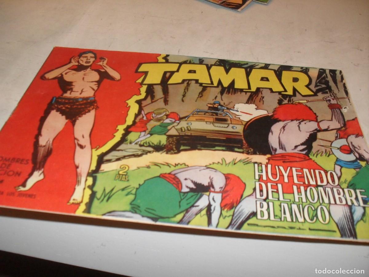 Tebeos: (ORIGINAL)TAMAR N&ordm; 114,HUYENDO DEL HOMBRE BLANCO,DE 186.TORAY,1961