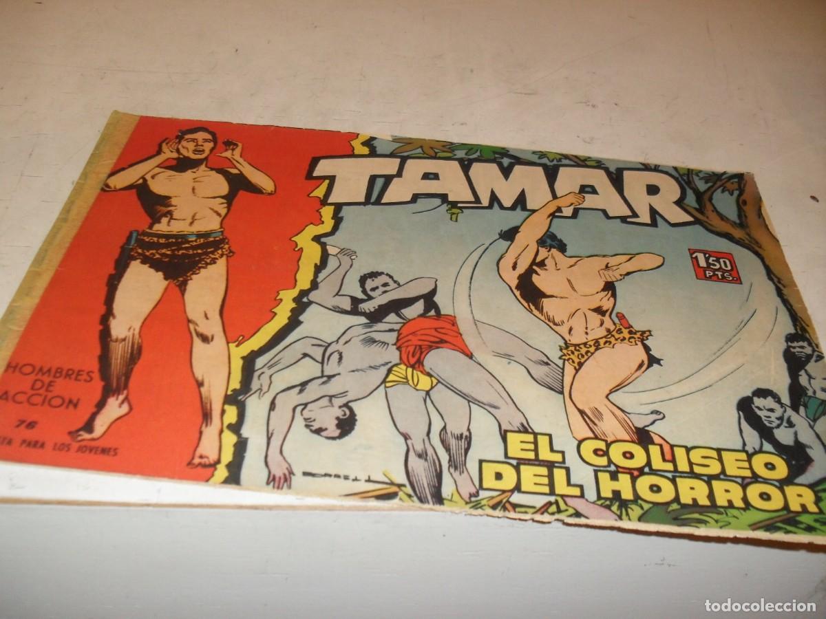 Tebeos: (ORIGINAL)TAMAR N&ordm; 76.EL COLISEO DEL HORROR,DE 186.TORAY,1961