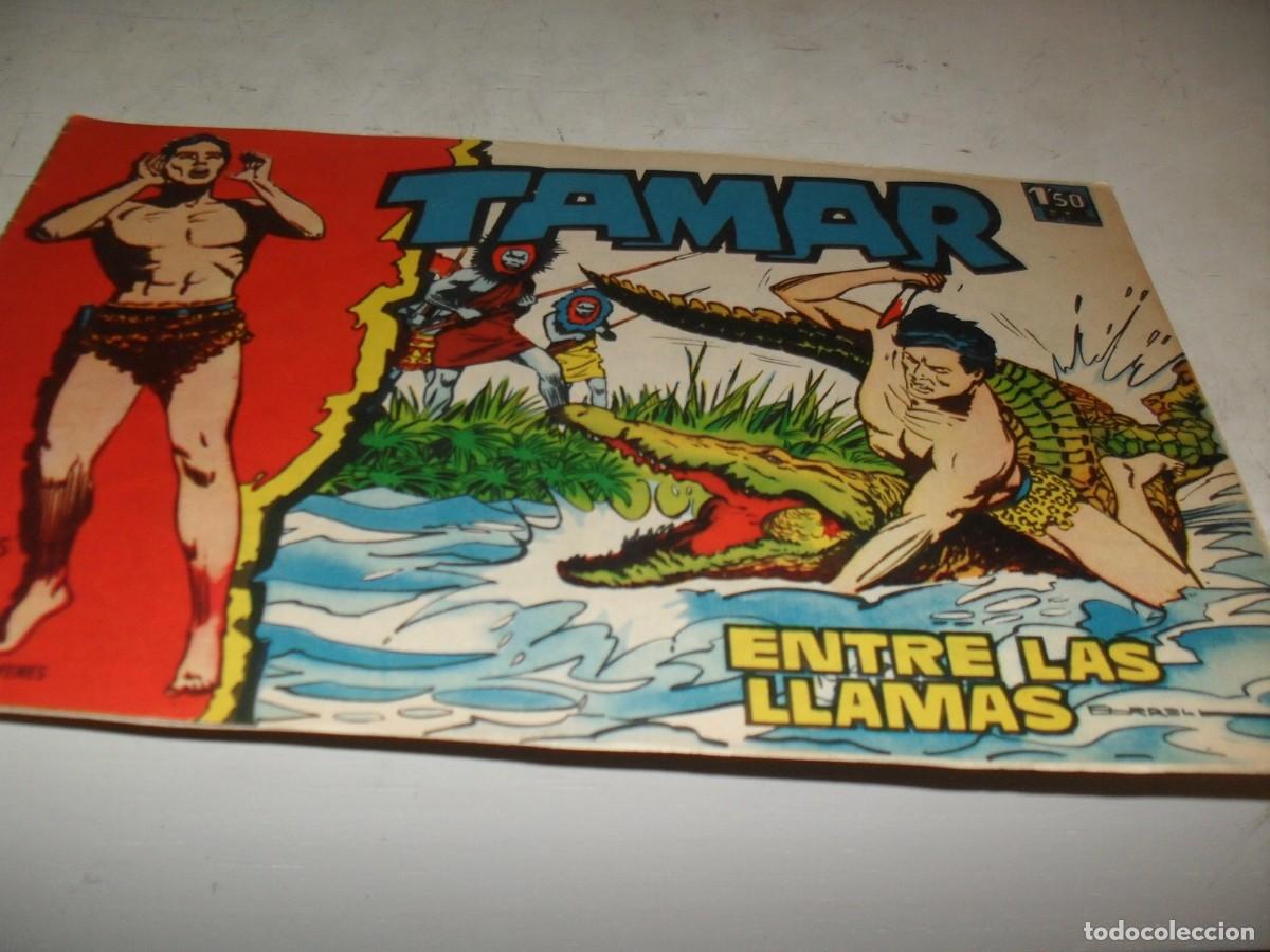 Tebeos: (ORIGINAL)TAMAR N&ordm; 10,PRIMEROS N&ordm;,ENTRE LAS LLAMAS,DE 186.TORAY,1961