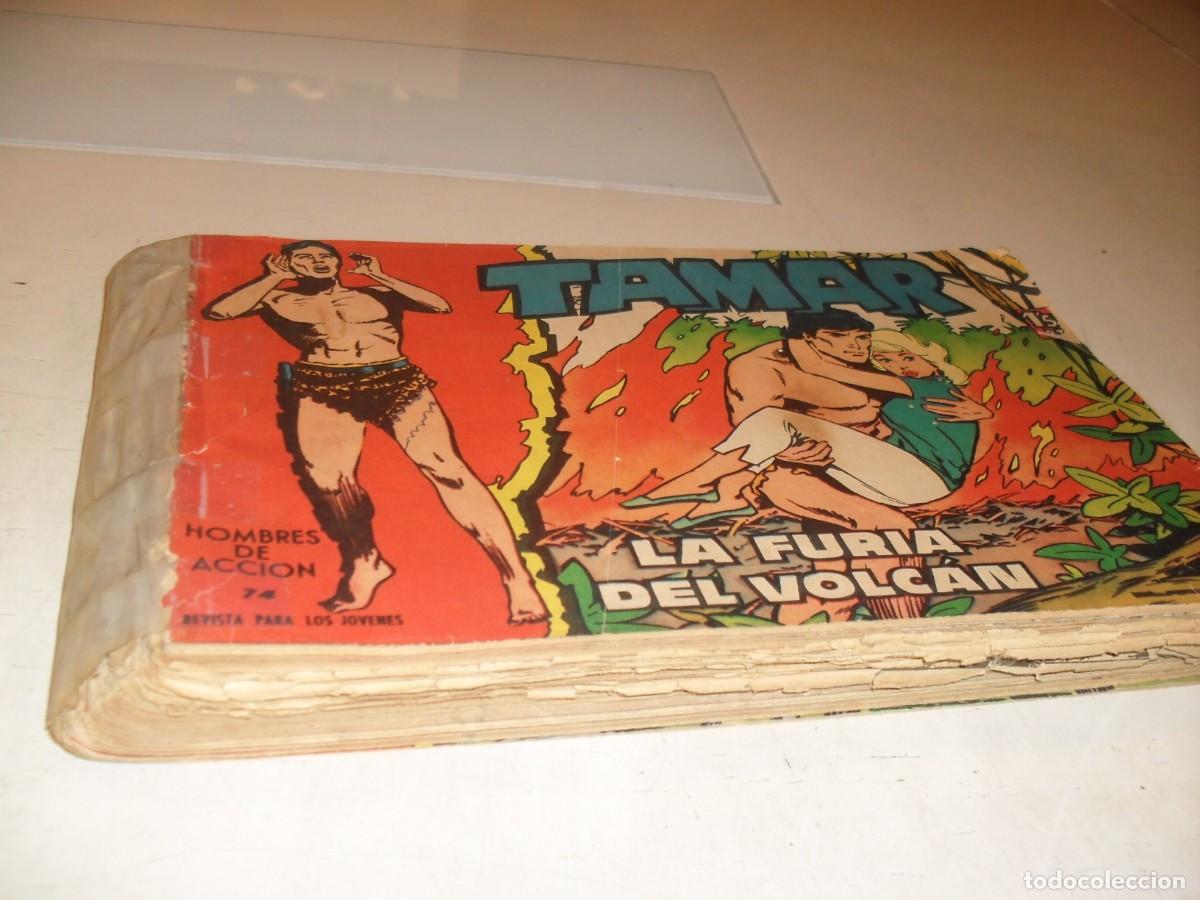 Tebeos: (ORIGINAL)TAMAR,ENCUADERNACION CASERA CON N&ordm; 74 AL 114,CON SUS CUBIERTAS,DE 186.TORAY,1961