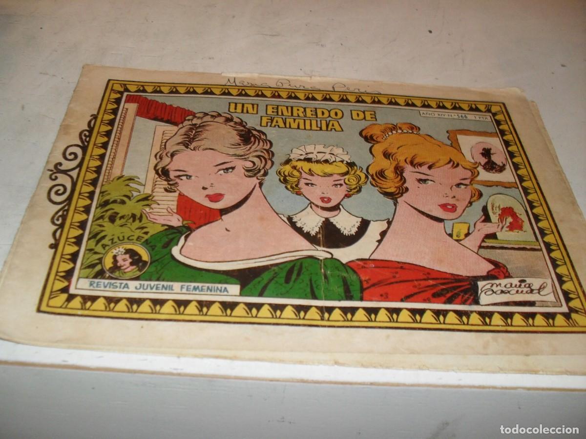 Tebeos: (ORIGINAL)AZUCENA N&ordm; 566,UN ENREDO DE FAMILIA,DE 1215,TORAY,1950