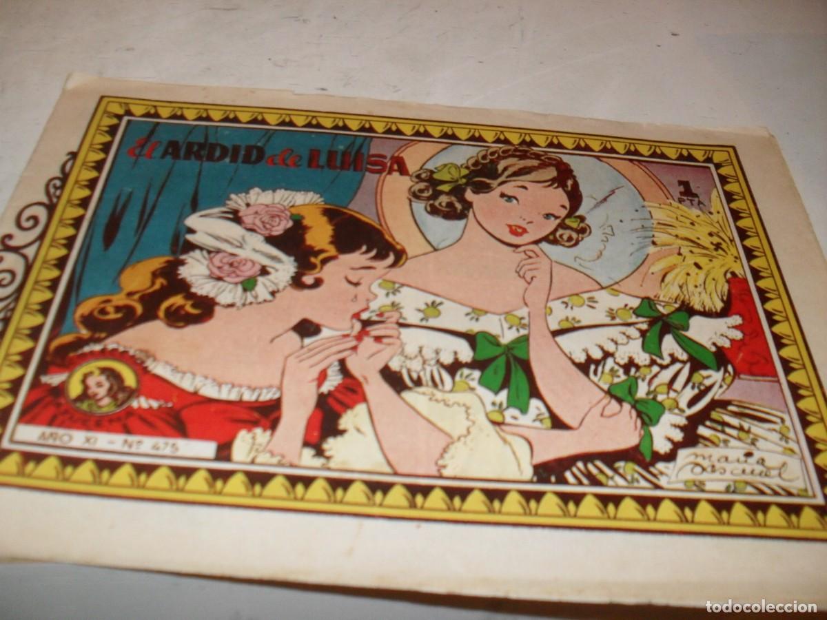 Tebeos: (ORIGINAL)AZUCENA N&ordm; 475,EL ARDID DE LUISA,DE 1215,TORAY,1950