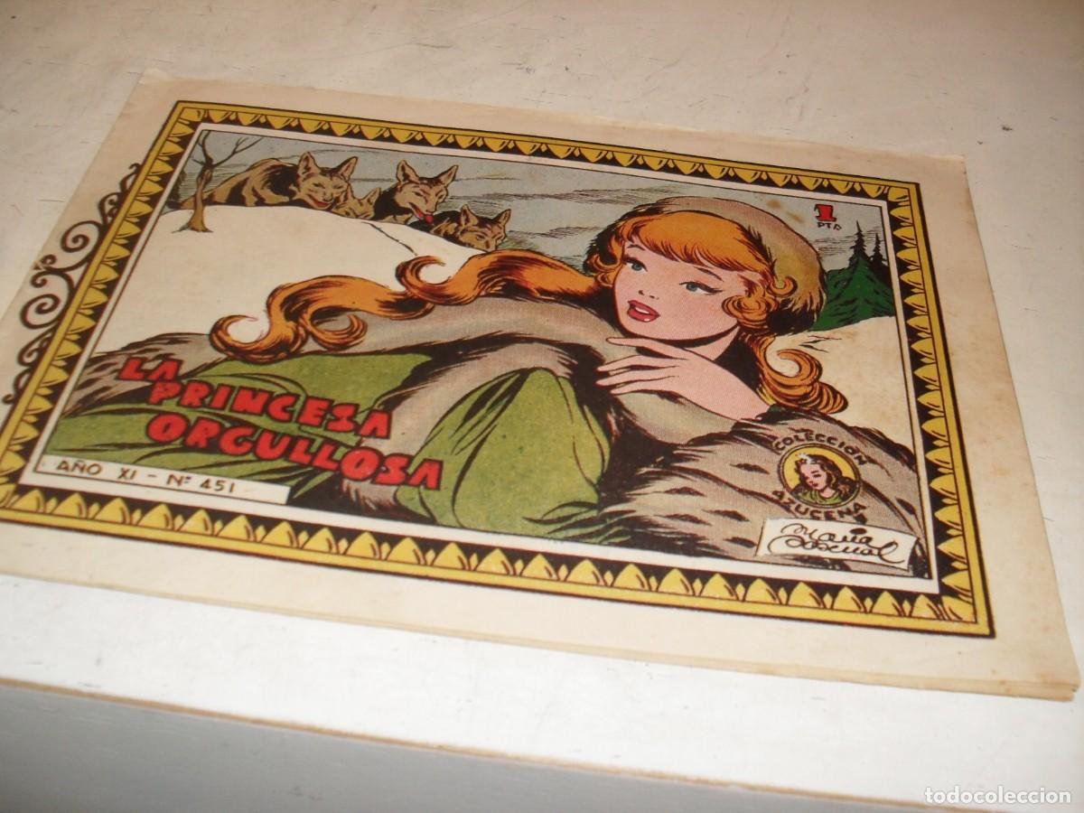 Tebeos: (ORIGINAL)AZUCENA N&ordm; 451,LA PRINCESA ORGULLOSA,DE 1215,TORAY,1950
