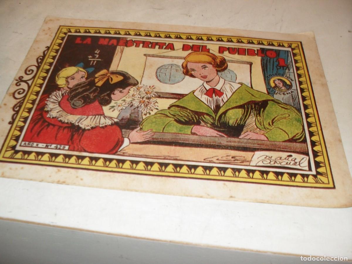Tebeos: (ORIGINAL)AZUCENA N&ordm; 429,LA MAESTRITA DEL PUEBLO,DE 1215,TORAY,1950