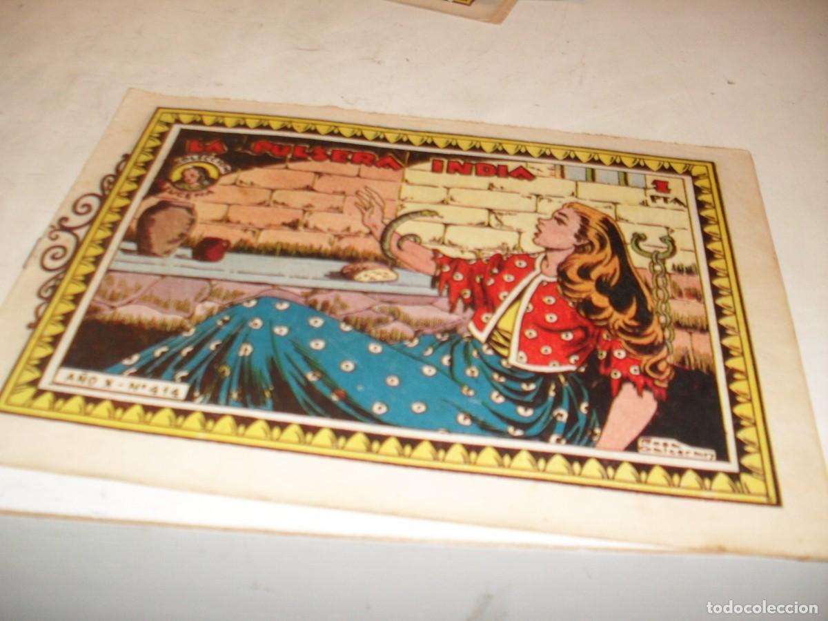 Tebeos: (ORIGINAL)AZUCENA N&ordm; 414,LA PULSERA INDIA,DE 1215,TORAY,1950