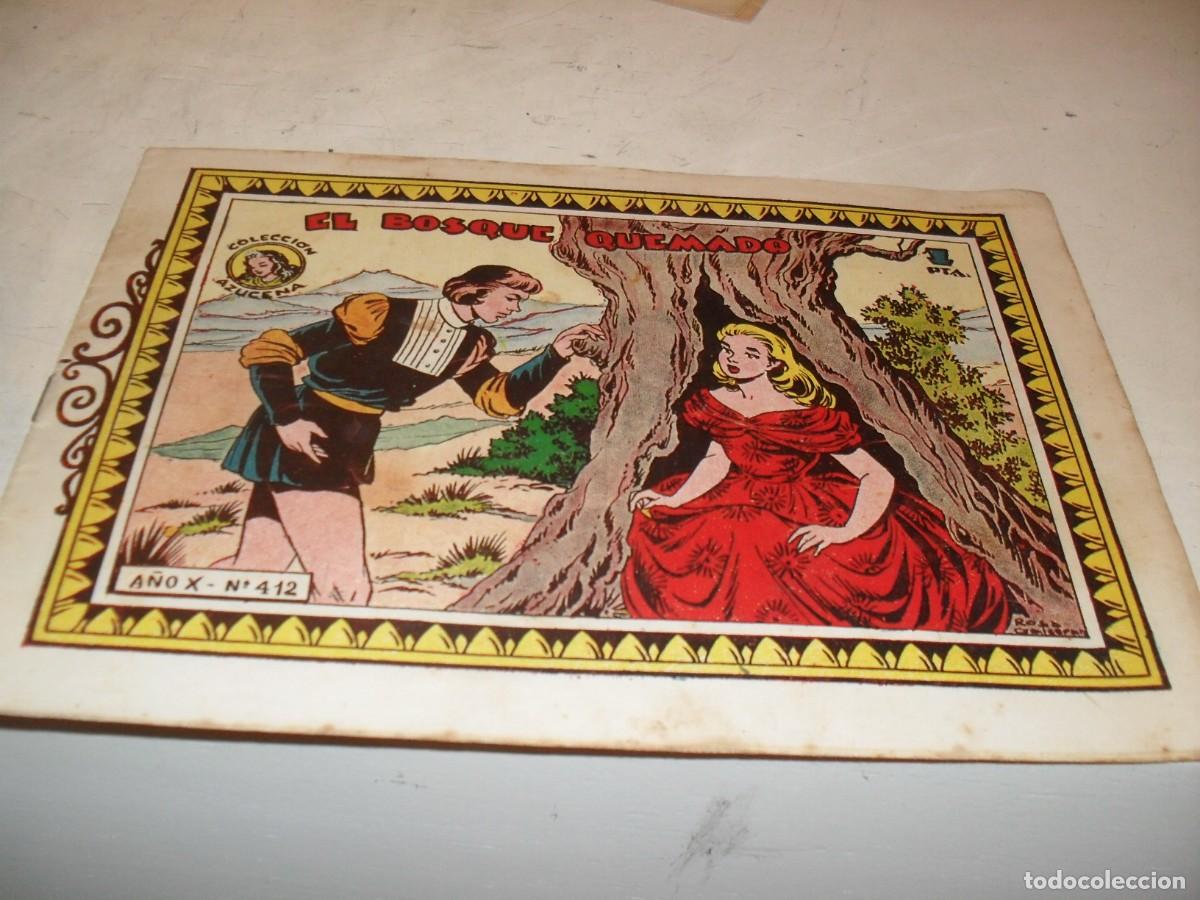 Tebeos: (ORIGINAL)AZUCENA N&ordm; 412,EL BOSQUE QUEMADO,DE 1215,TORAY,1950