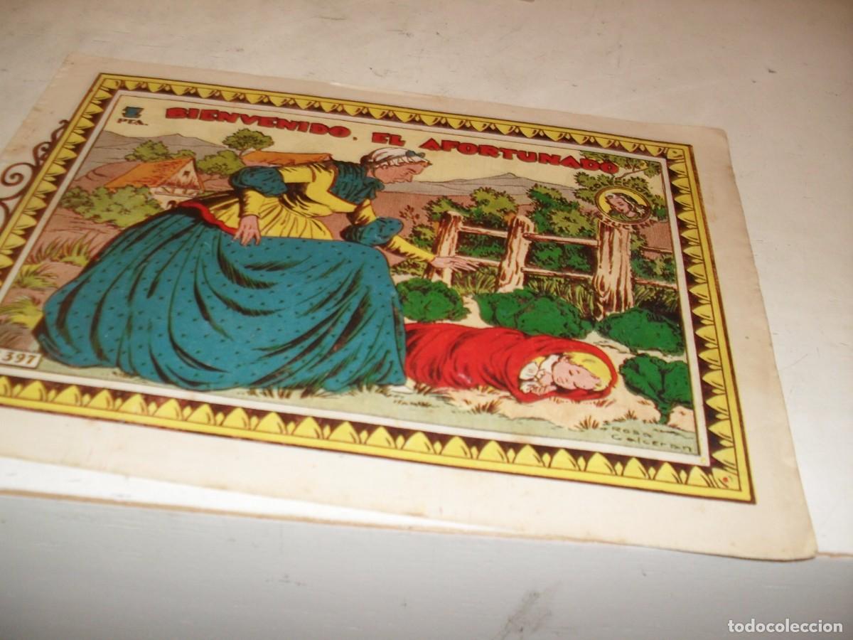 Tebeos: (ORIGINAL)AZUCENA N&ordm; 397,BIENVENIDO EL AFORUNADO,DE 1215,TORAY,1950