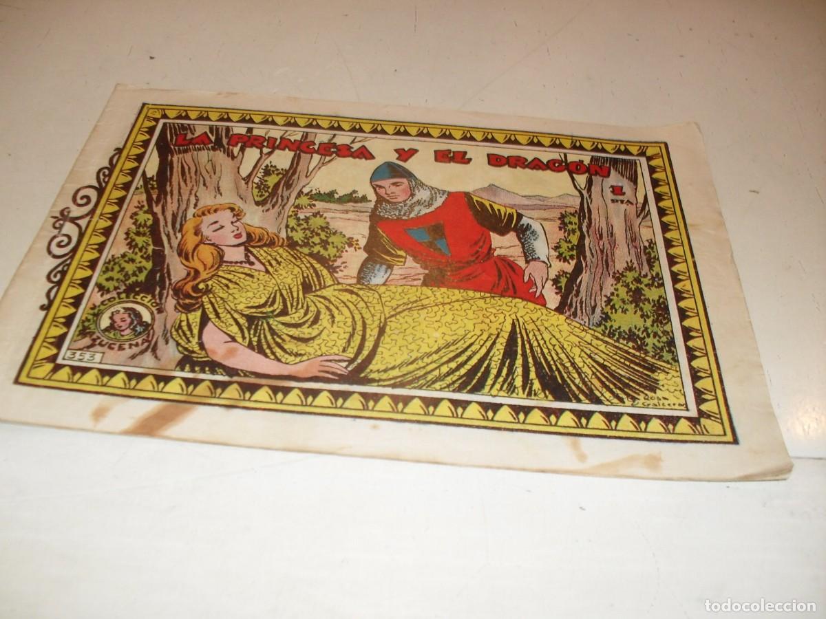 Tebeos: (ORIGINAL)AZUCENA N&ordm; 353,LA PRINCESA Y EL DRAGON,DE 1215,TORAY,1950