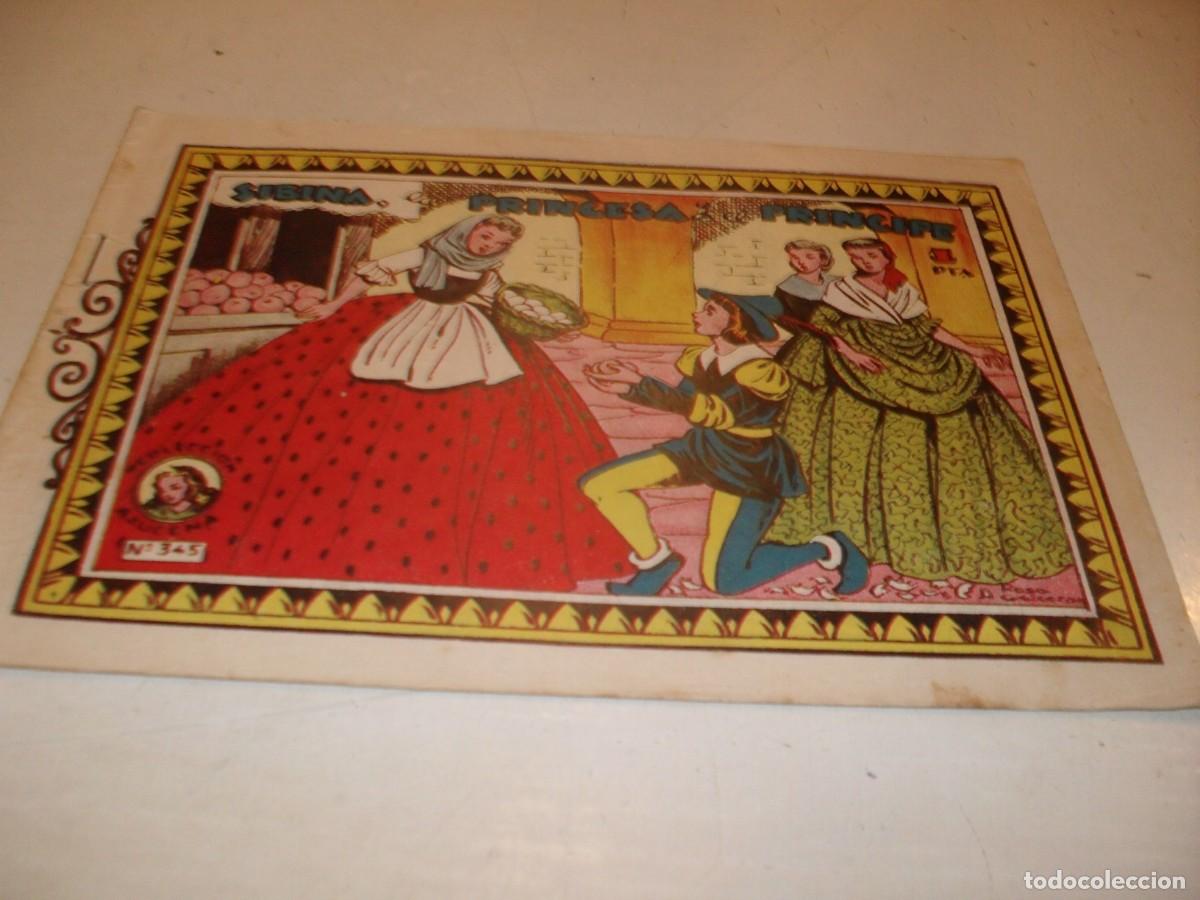 Tebeos: (ORIGINAL)AZUCENA N&ordm; 345,SABINA,LA PRICESA Y EL PRINCIPE,DE 1215,TORAY,1950