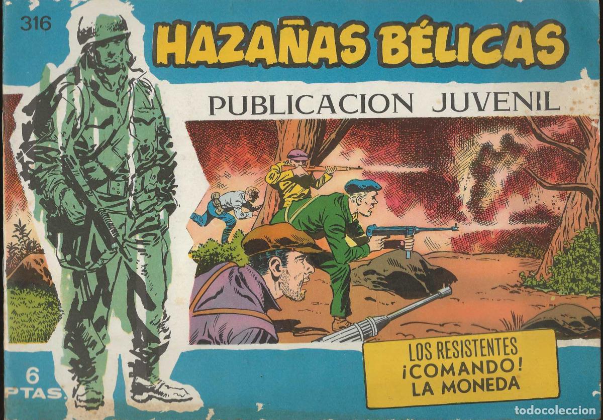 Tebeos: HAZA&Ntilde;AS B&Eacute;LICAS -- SERIE AZUL -- N&ordm; 316