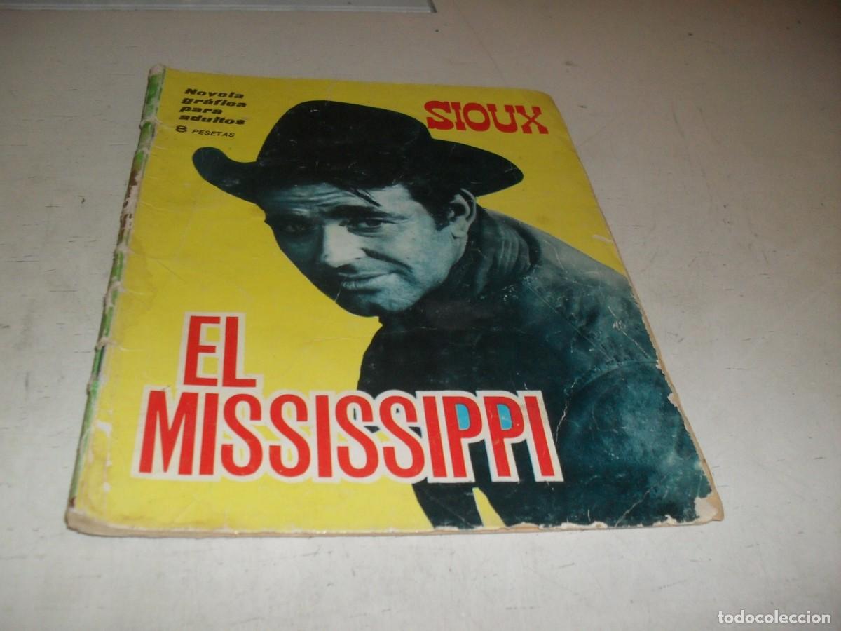 Tebeos: SIOUX N&ordm; 36,EL MISSISSIPPI,CON JUSTINE LORD EN CONTRAPORTADA,DE 183.TORAY,1964