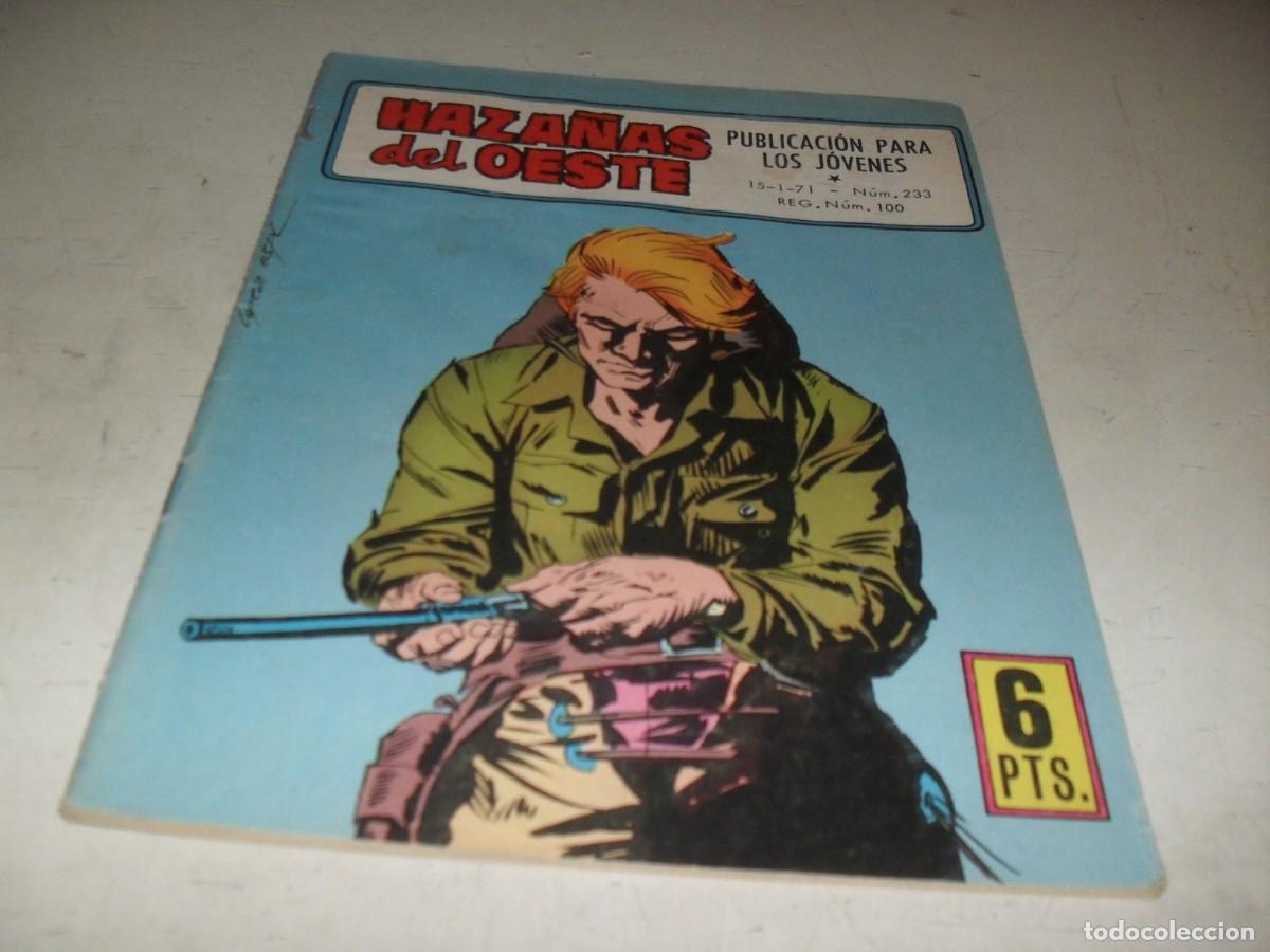 Tebeos: HAZA&Ntilde;AS DEL OESTE N&ordm; 233,CON PORTADA DE LOPEZ ESPI,DE 244.TORAY,1962
