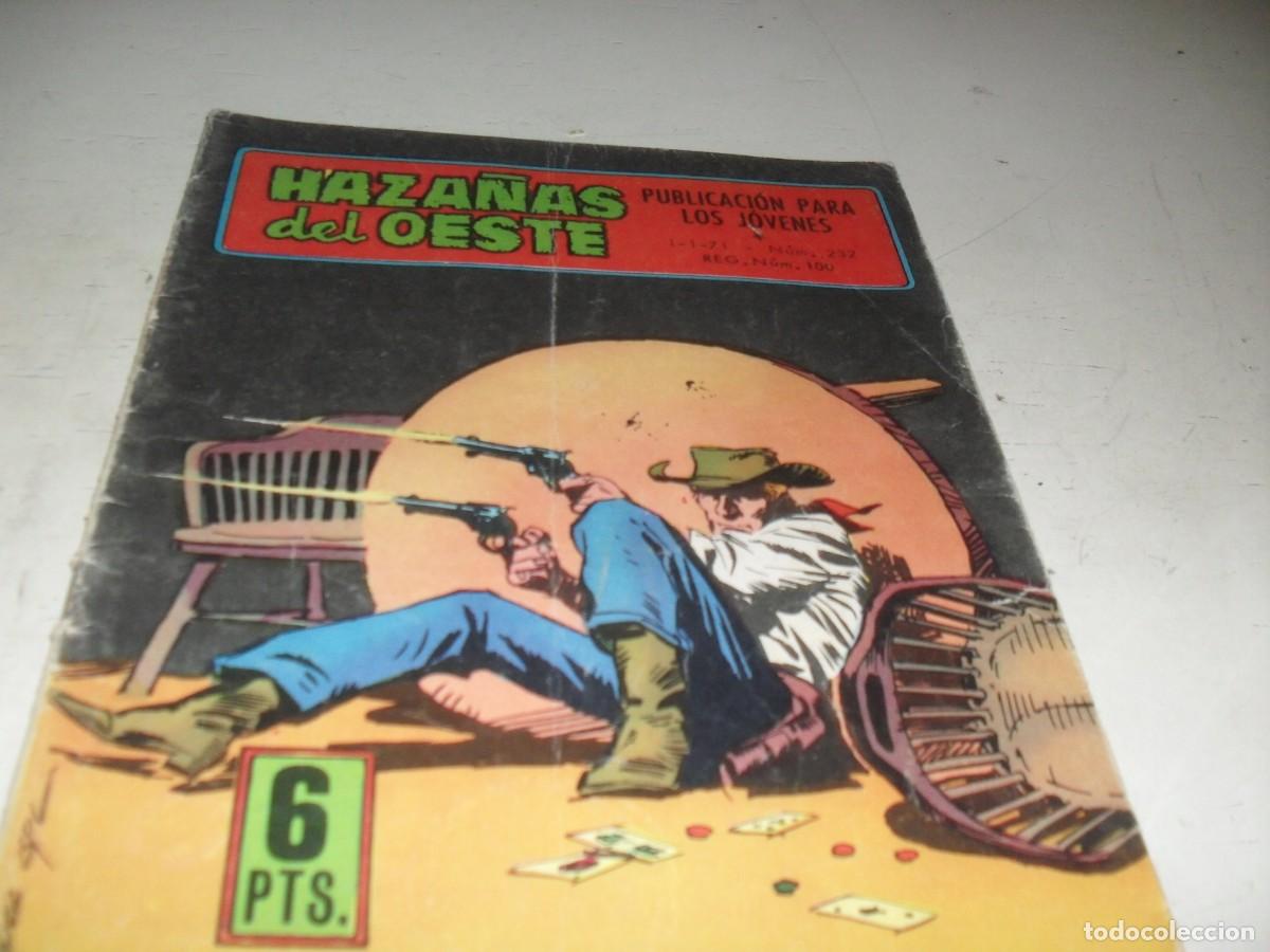 Tebeos: HAZA&Ntilde;AS DEL OESTE N&ordm; 232,CON PORTADA DE LOPEZ ESPI,DE 244.TORAY,1962