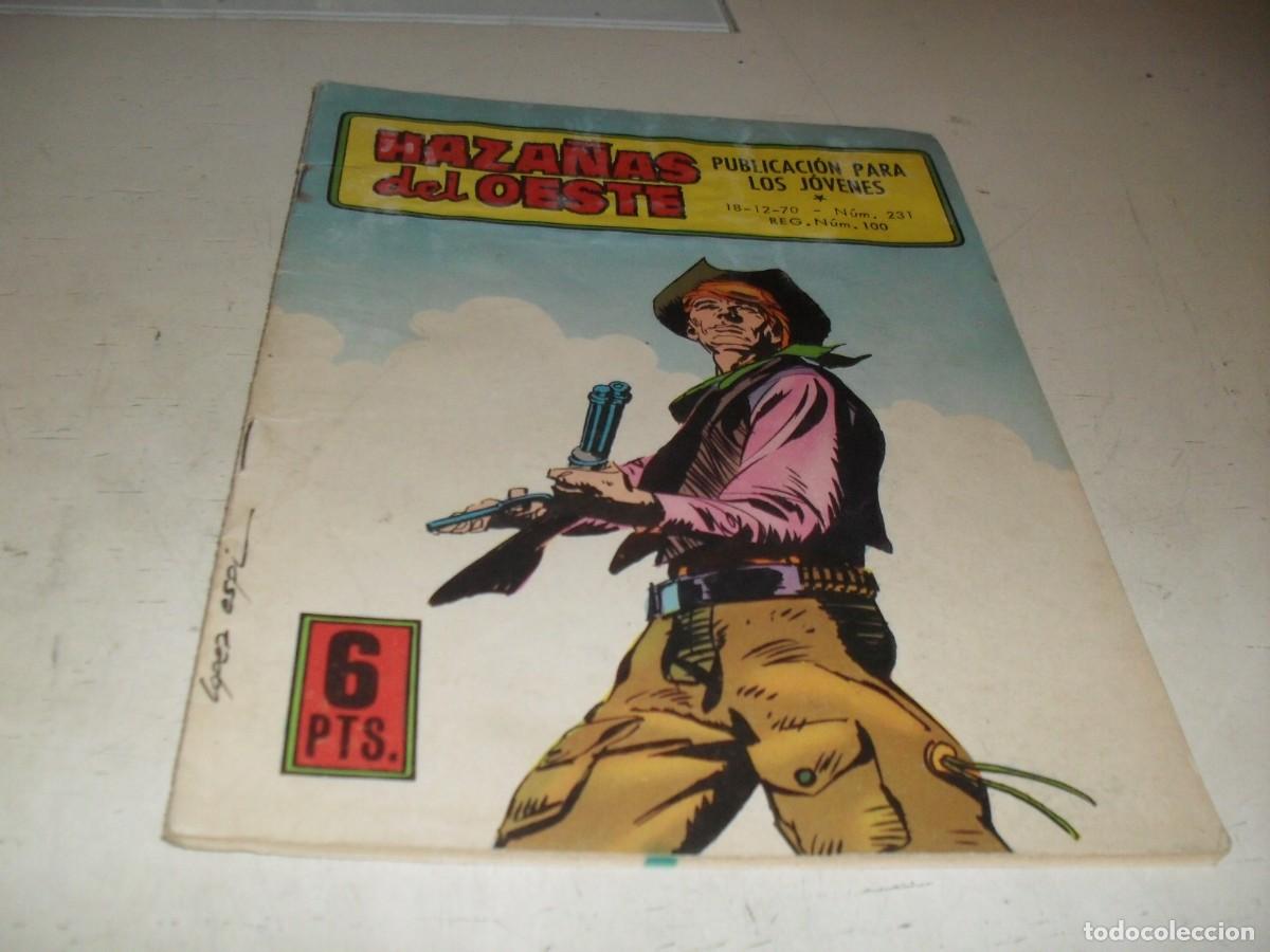 Tebeos: HAZA&Ntilde;AS DEL OESTE N&ordm; 231,CON PORTADA DE LOPEZ ESPI,DE 244.TORAY,1962