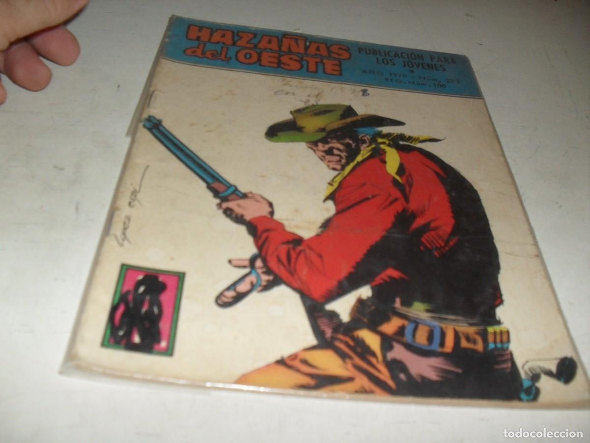 Tebeos: HAZA&Ntilde;AS DEL OESTE N&ordm; 223,CON PORTADA DE LOPEZ ESPI,DE TERAN,DE 244.TORAY,1962
