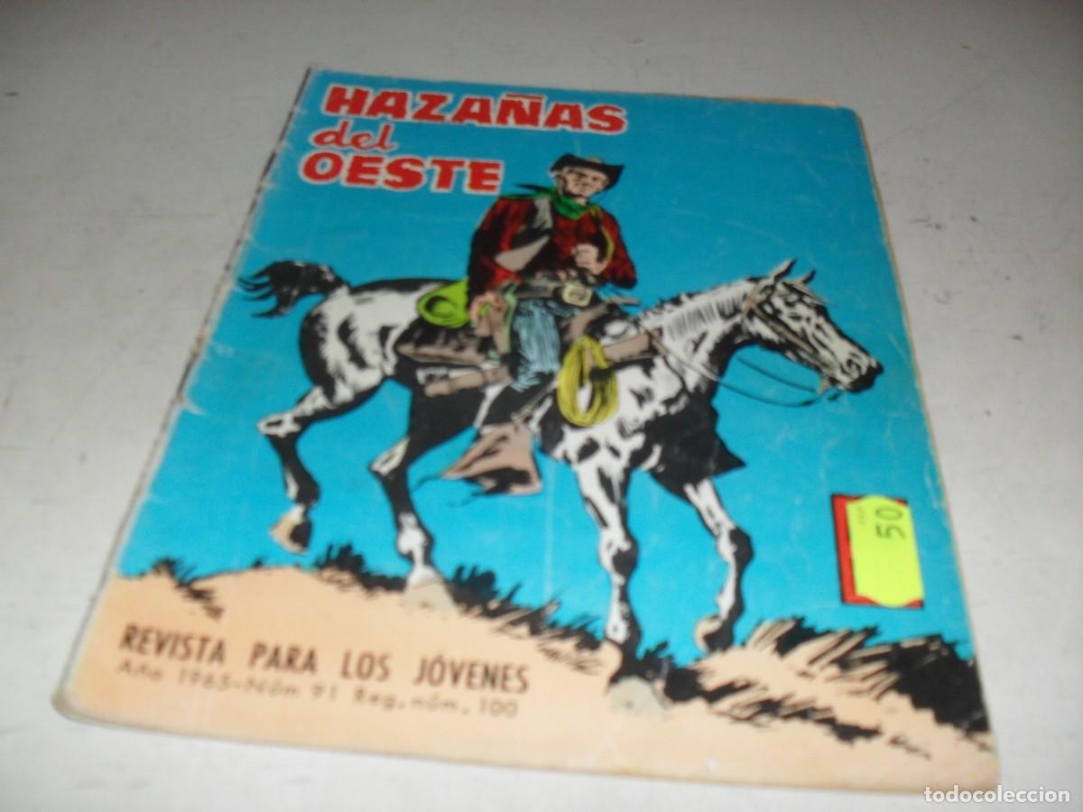 Tebeos: HAZA&Ntilde;AS DEL OESTE N&ordm; 91.CON SARA MONTIEL EN CONTRAPORTADA,DE 244.TORAY,1962