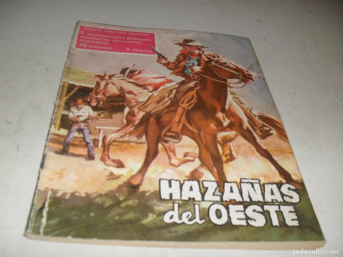 Tebeos: HAZA&Ntilde;AS DEL OESTE N&ordm; 23,CON HISTORIETA RIFLE,DE LOPEZ ESPI,DE 244.TORAY,1962