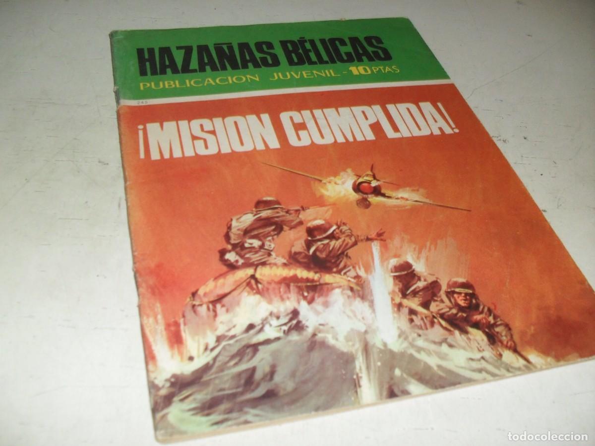 Tebeos: HAZA&Ntilde;AS BELICAS N&ordm; 245,ULTIMOS N&ordm;,MISION CUMPLIDA,DE A.GUERRERO,DE 252.TORAY,1961