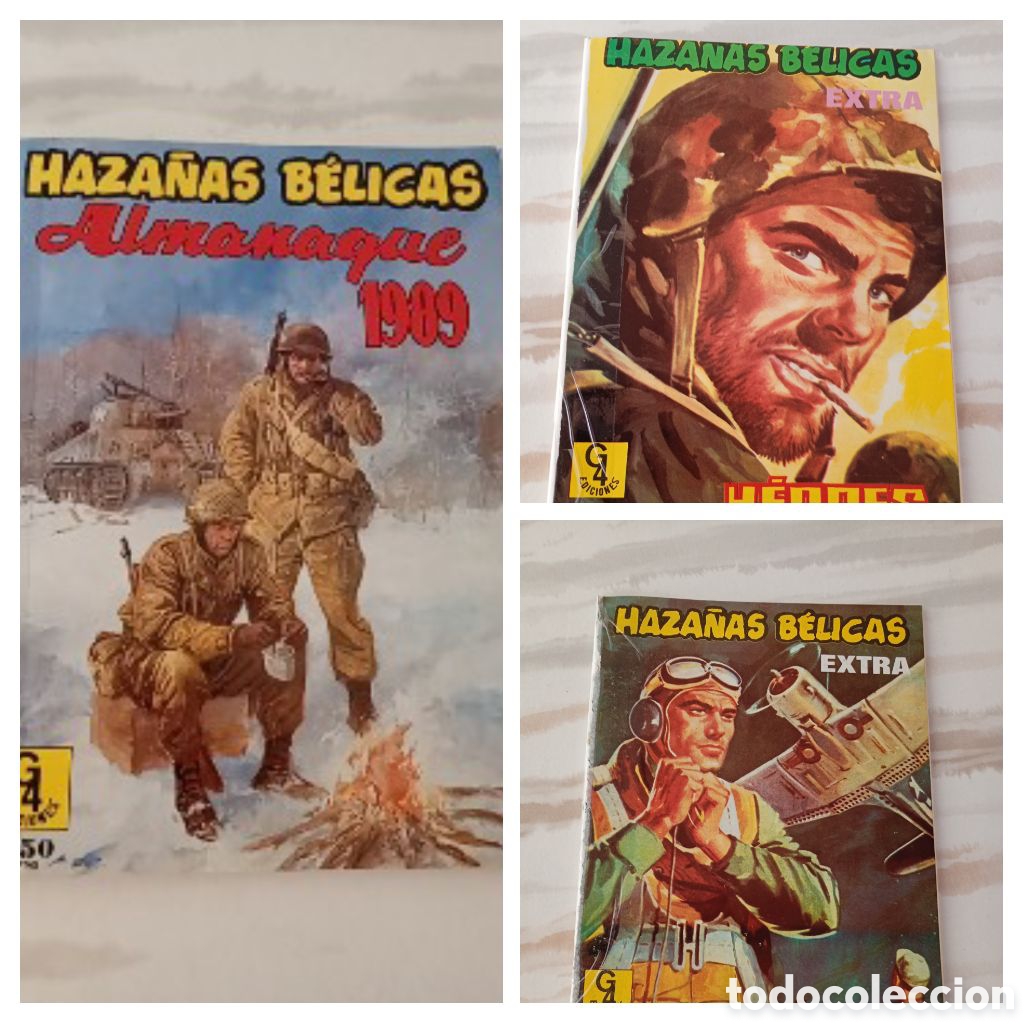 Tebeos: 3 EXTRAS Haza&ntilde;as B&eacute;licas (vertical)