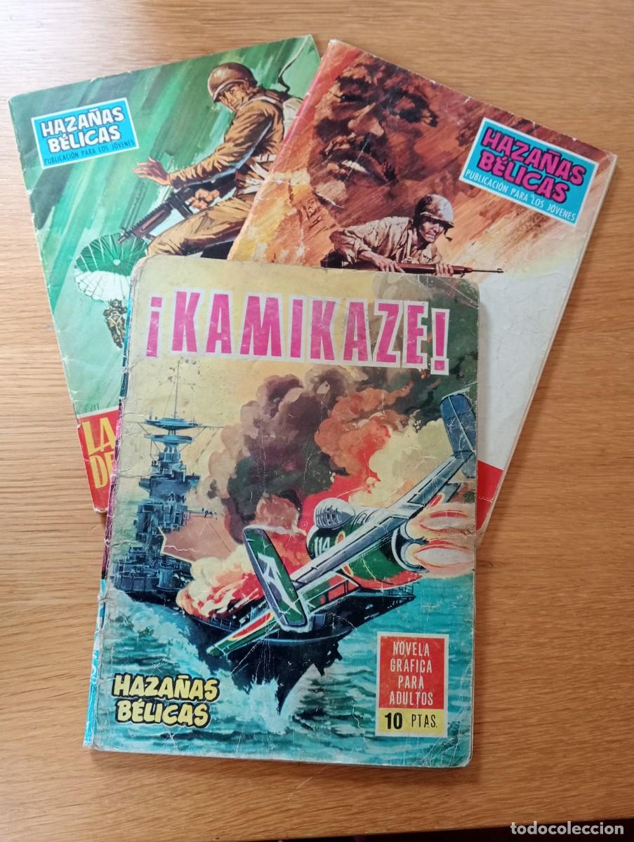 Livros de Banda Desenhada: LOTE CON 3 EJEMPLARES DE NOVELAS GR&Aacute;FICAS DE HAZA&Ntilde;AS B&Eacute;LICAS (DE 252). GRAPA. TORAY. 1966 &ndash; 69.