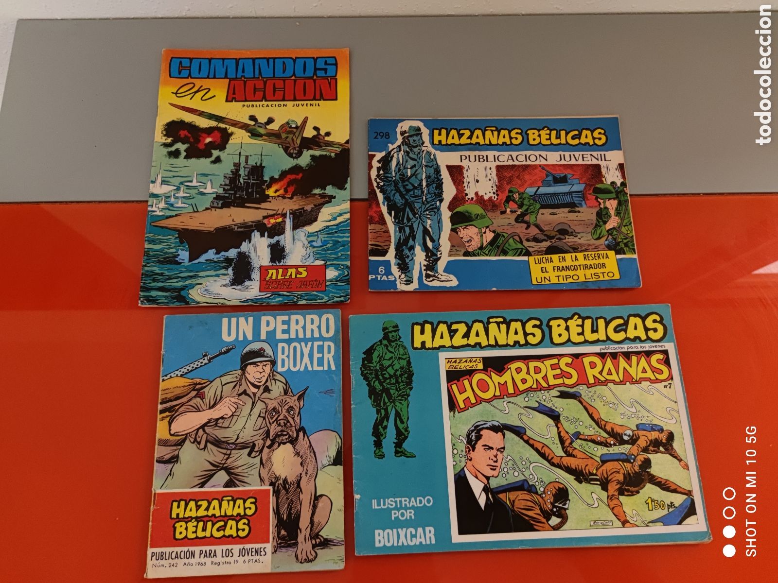 Tebeos: Lote 4 Tebeos B&eacute;licos ,Haza&ntilde;as B&eacute;licas(Boixcar)+Comandos en Acci&oacute;n