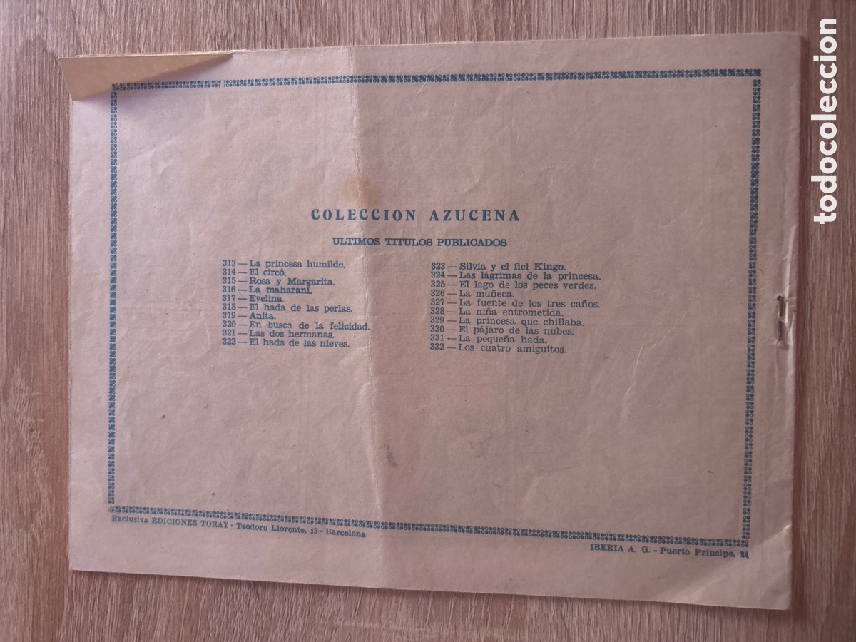 Tebeos: Colecci&oacute;n azucena n&uacute;m 332 - Foto 2
