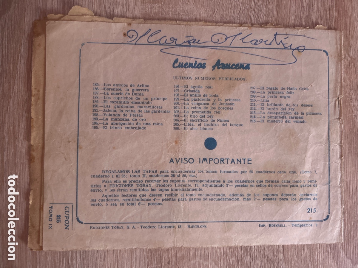 Tebeos: Colecci&oacute;n azucena n&uacute;m 215 - Foto 2
