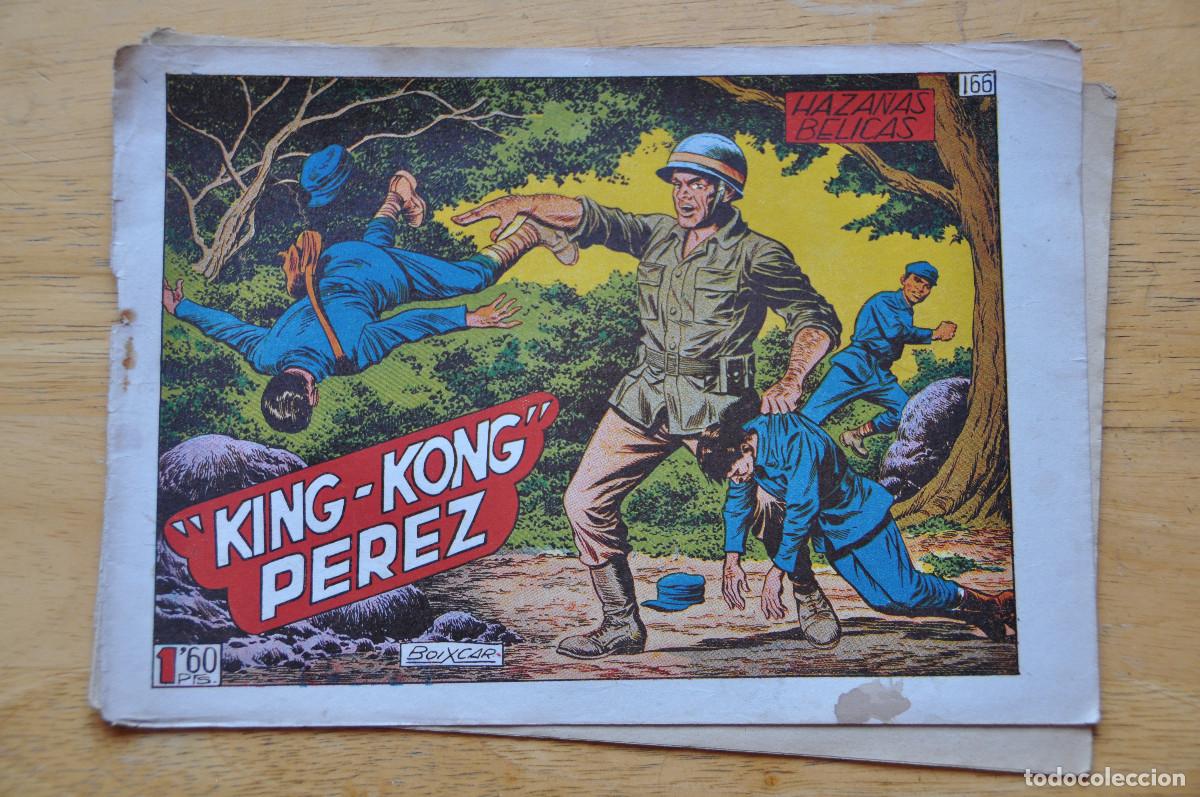 Tebeos: COMIC - HAZA&Ntilde;AS BELICAS N&ordm;166 (&rdquo;KING-KONG&rdquo; PEREZ)