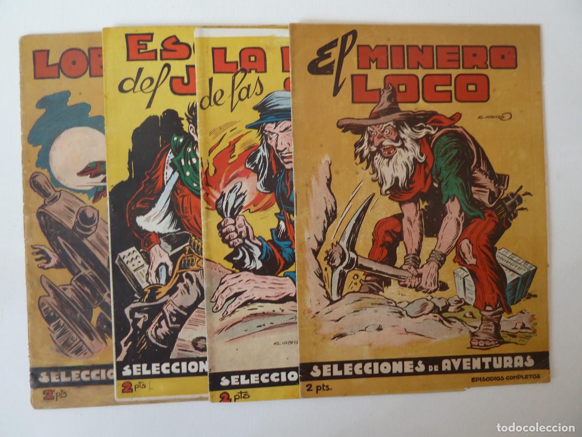 Tebeos: SELECCION DE AVENTURAS TORAY, N&ordm; 1-2-3-4, COLECCION COMPLETA DE LOS 4 DE IRANZO, A&Ntilde;O 1950 ORIGINALES