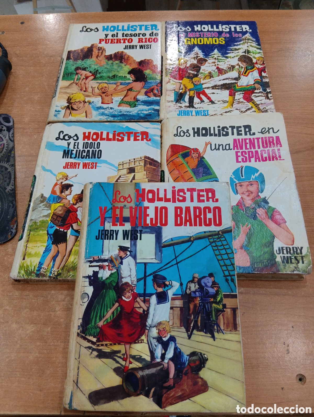 Tebeos: Lote 5 novelas antiguas de los Hollister. Editorial Toray.