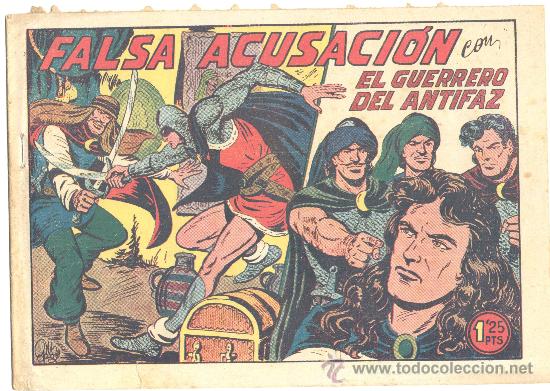 Tebeos: FALSA ACUSACION GUERRERO ANTIFAZ N&ordm;225