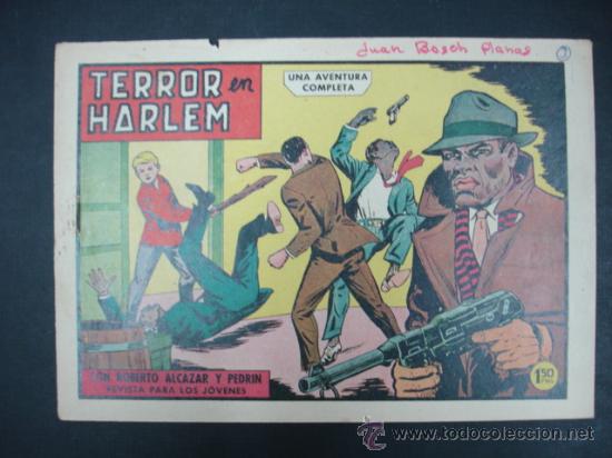 Livros de Banda Desenhada: ROBERTO ALCAZAR Y PEDRIN. N&ordm; 496. TERROR EN HARLEM. 1962. 1,50 PTAS. EDIT. VALENCIANA.