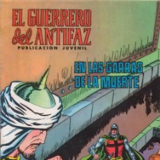 Tebeos: EL GUERRERO DEL ANTIFAZ. EN LAS GARRAS DE LA MUERTE. Nº 99. MANUEL GAGO. EDITORIAL VALENCIANA.