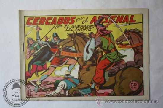 Comics: El Guerrero del Antifaz Numero 157 - 1,25 Peseta - Original de &Eacute;poca - Cercados en el Arsenal