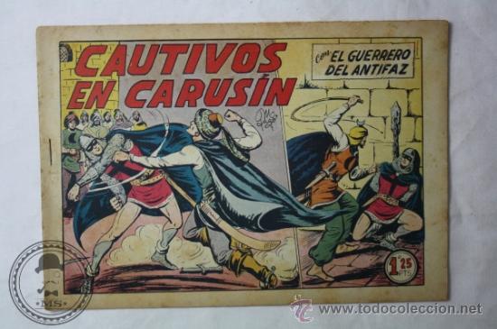 Comics: El Guerrero del Antifaz Numero 193 - 1,25 Peseta - Original de &Eacute;poca - Cautivos en Carusin