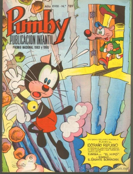 TEBEOS-COMICS GOYO - PUMBY 789 - VALENCIANA 1955 - DIFICIL *AA99 (Tebeos y Comics - Valenciana - Pumby)
