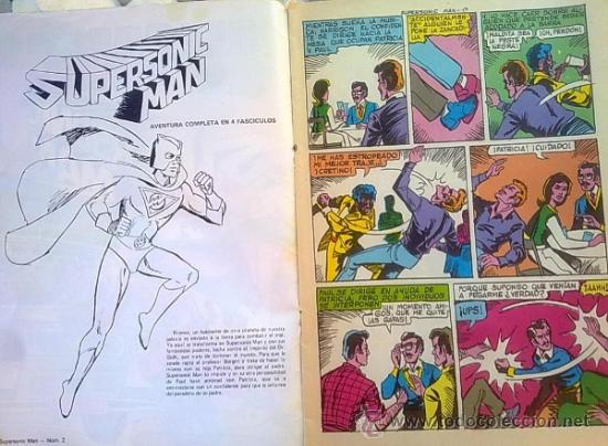 Tebeos: COLOSOS DEL COMIC, NUMERO 22  :SUPERSONIC MAN - Foto 3