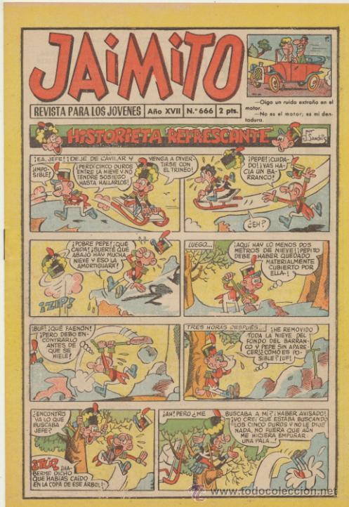 Tebeos: Jaimito n&ordm;  666. Valenciana  1945..&iexcl;IMPECABLE! - Foto 1