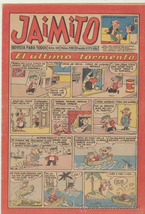 Tebeos: Jaimito 420. Valenciana 1945. - Foto 1