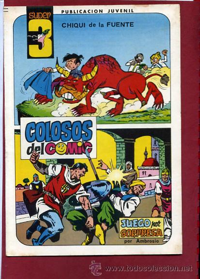 Tebeos: COLOSOS DEL COMIC SUPER 3 n&ordm; 7  con una aventura completa de AMBROS 1983 Valenciana