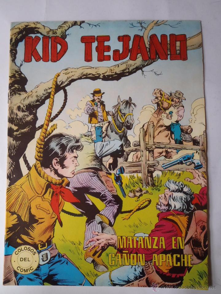 Tebeos: KID TEJANO N&ordm; 2 -  MATANZA EN CA&Ntilde;&Oacute;N APACHE - REEDICI&Oacute;N - Foto 1