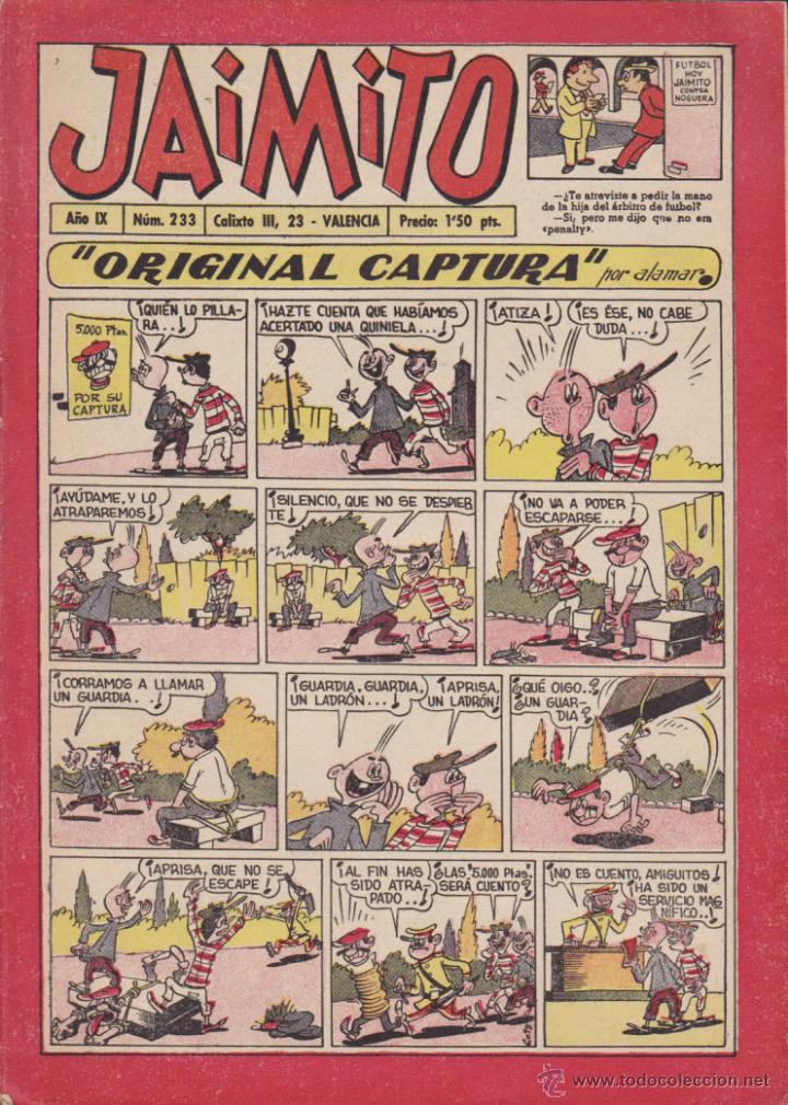 Tebeos: COMIC COLECCION JAIMITO N&ordm; 233 - Foto 1