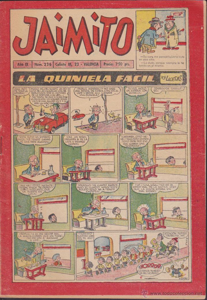 Tebeos: COMIC COLECCION JAIMITO N&ordm; 236 - Foto 1