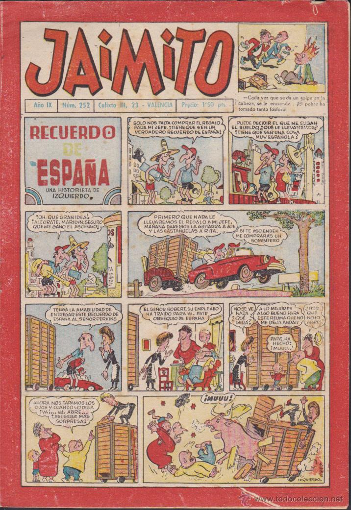 Tebeos: COMIC COLECCION JAIMITO N&ordm; 252 - Foto 1