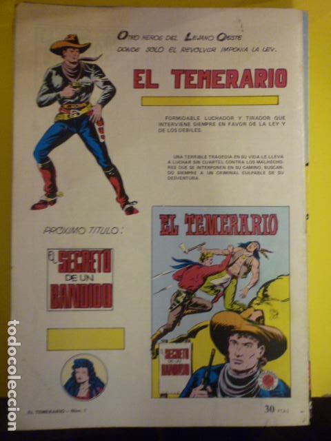 Tebeos: COMIC EL TEMERARIO. N&ordm;1. COLOSOS DEL COMIC. - Foto 2