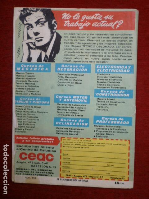 Tebeos: COMIC EL GUERRERO DEL ANTIFAZ N&ordm; 143. - Foto 2